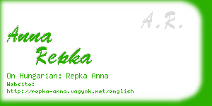 anna repka business card
